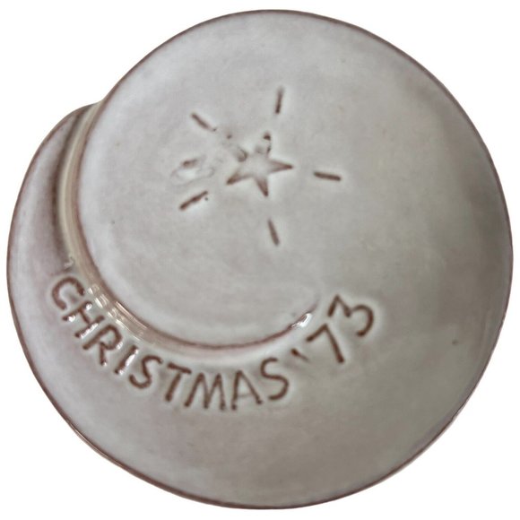 1973 Frankoma Pottery Christmas Card White Sand Glaze Spiral To Heaven The Frank - Picture 1 of 4